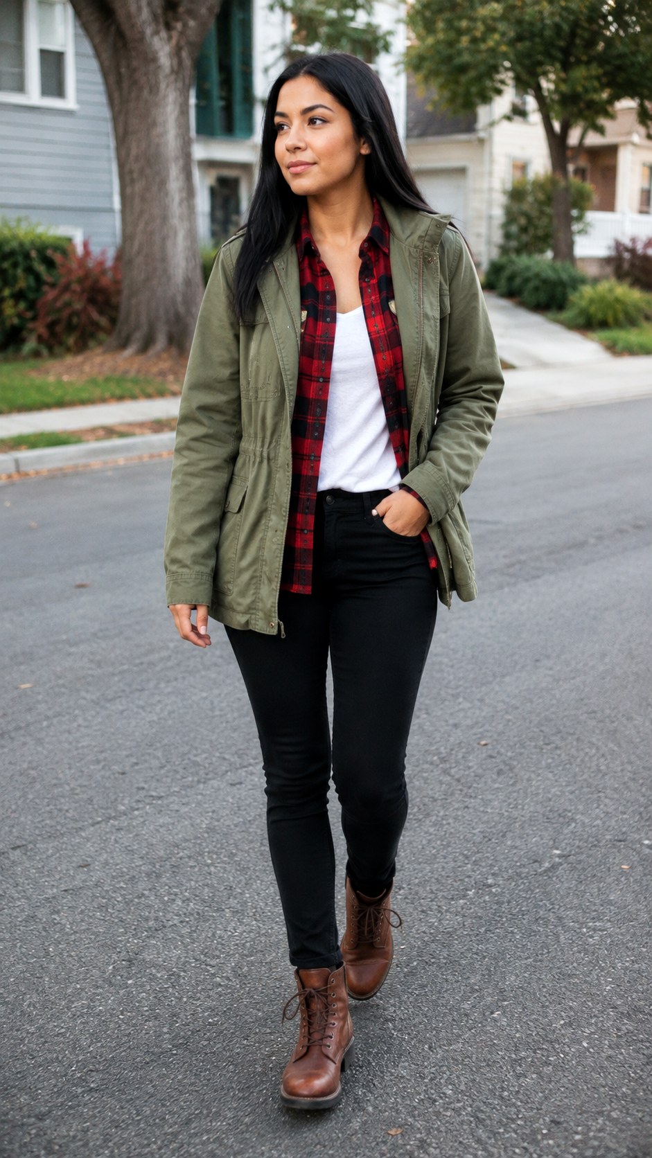 Autumn Plaid Field Jacket Style - 25 field jacket outfit ideas