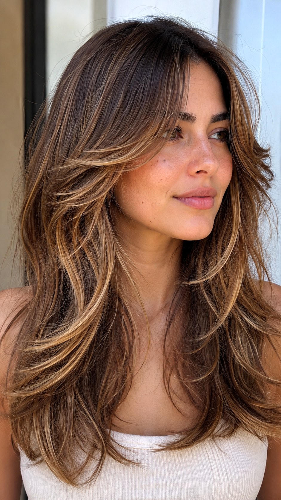 Balayage Soft Wolf Cut Layers - 24 soft wolf cut hairstyle ideas