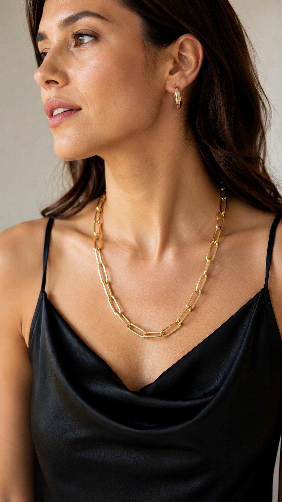 Bold Gold Paperclip Necklaces - 23 gold jewelry ideas