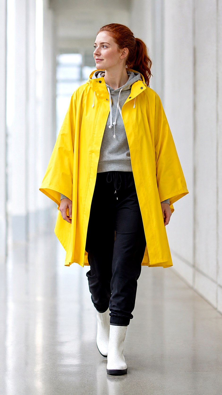 Bright Yellow Rain Cape Outfit Ideas - 24 pleated trouser outfit ideas