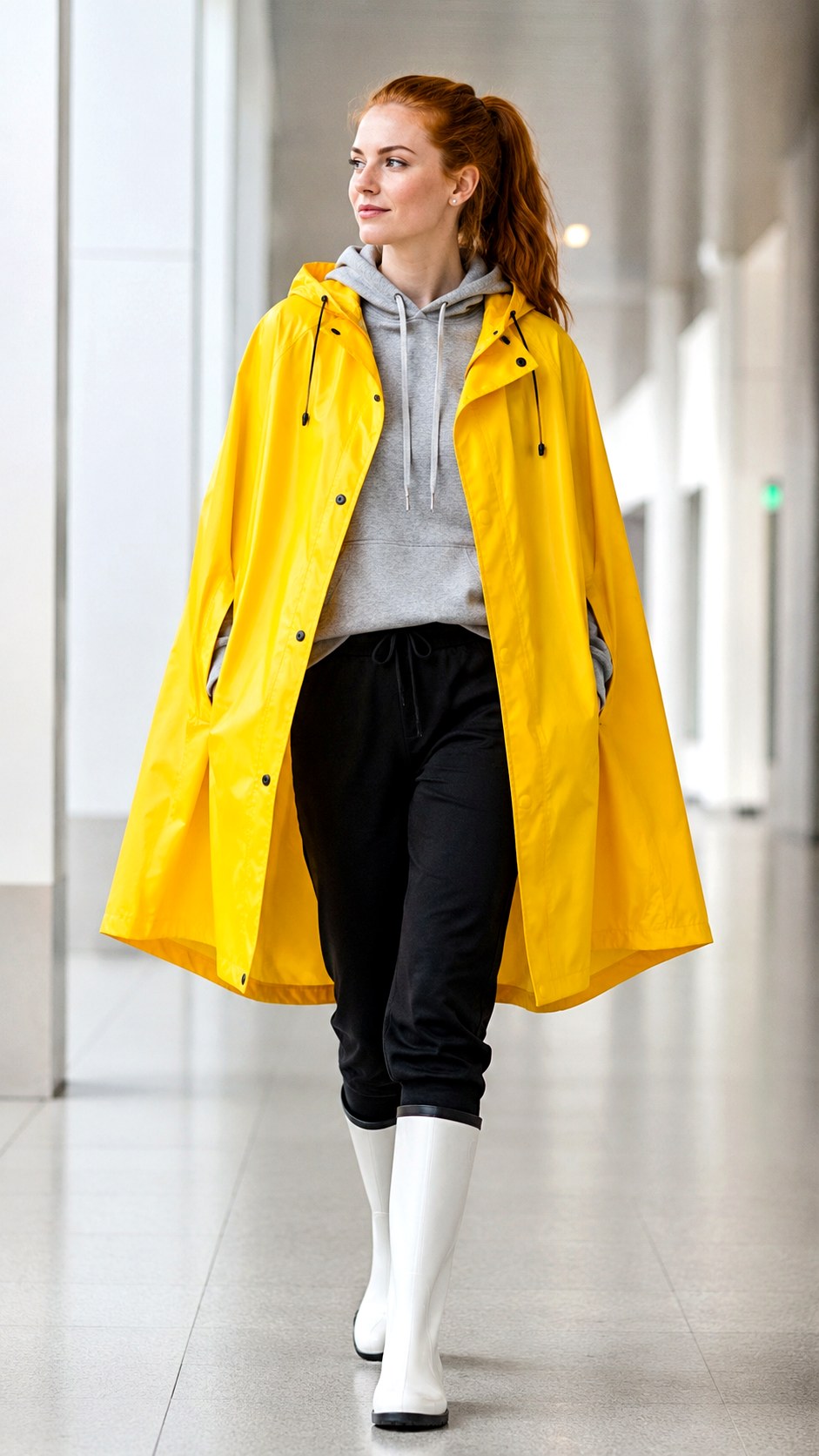 Bright Yellow Rain Cape Outfit Ideas - 24 cape outfit ideas