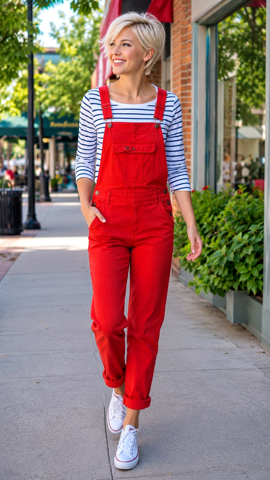 Brightly Colored Spirit Overalls Outfit - 21 school spirit overall outfit ideas