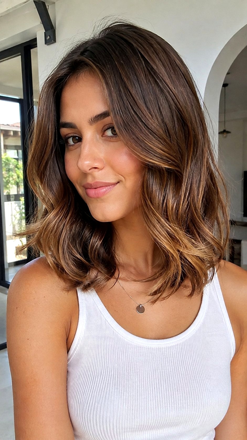Bronzed Mid Length Glow - 21 Copper Red Hair Color Ideas