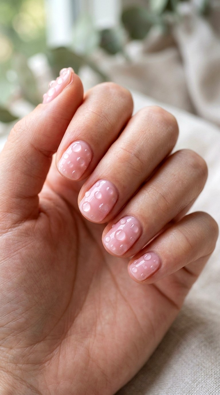 Bubble Glossy D Encapsulated Art - 24 Summer Nail Design Inspo