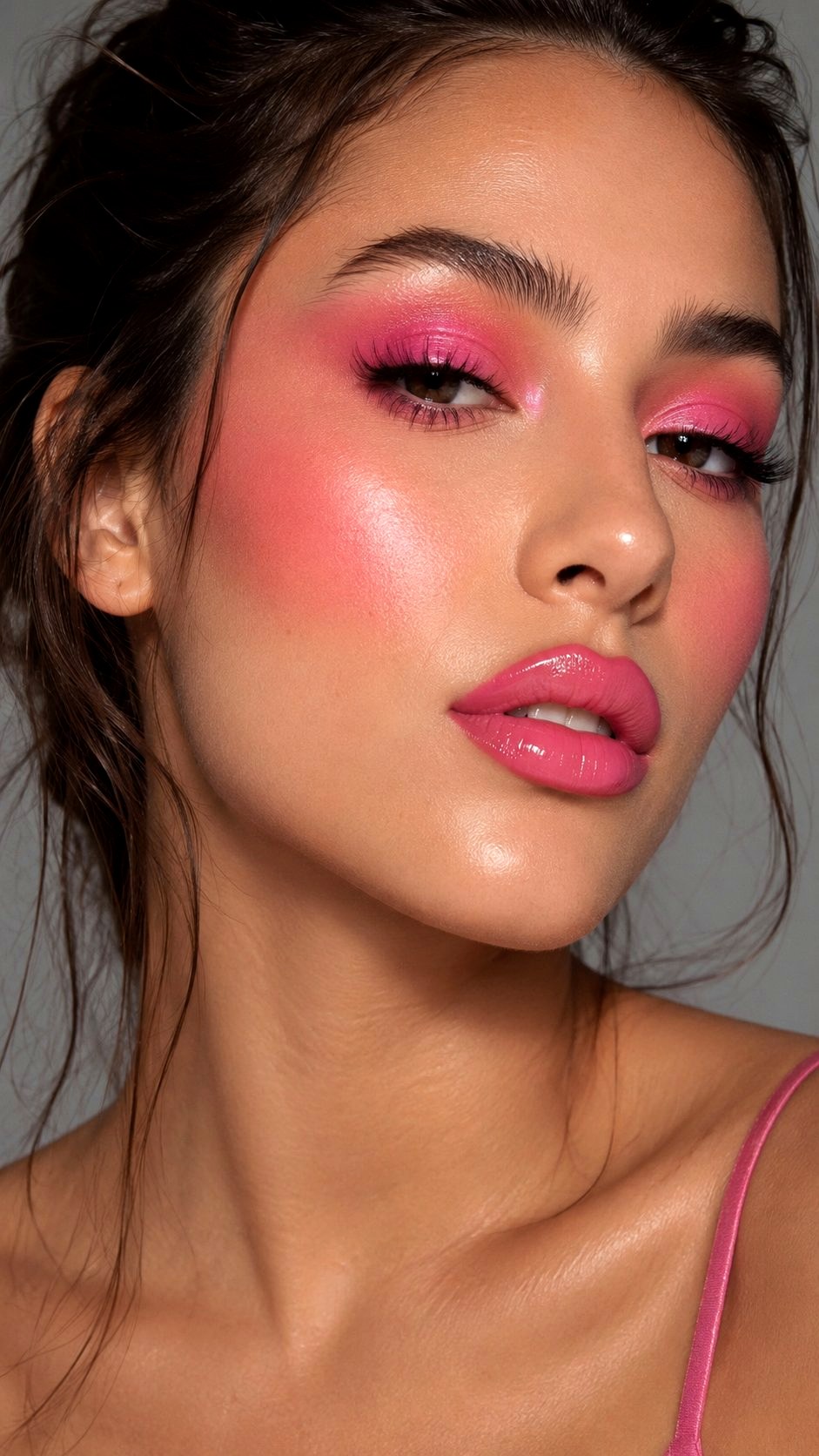 Bubblegum Pink Summer Aesthetic Makeup - 21 Summer Makeup Looks