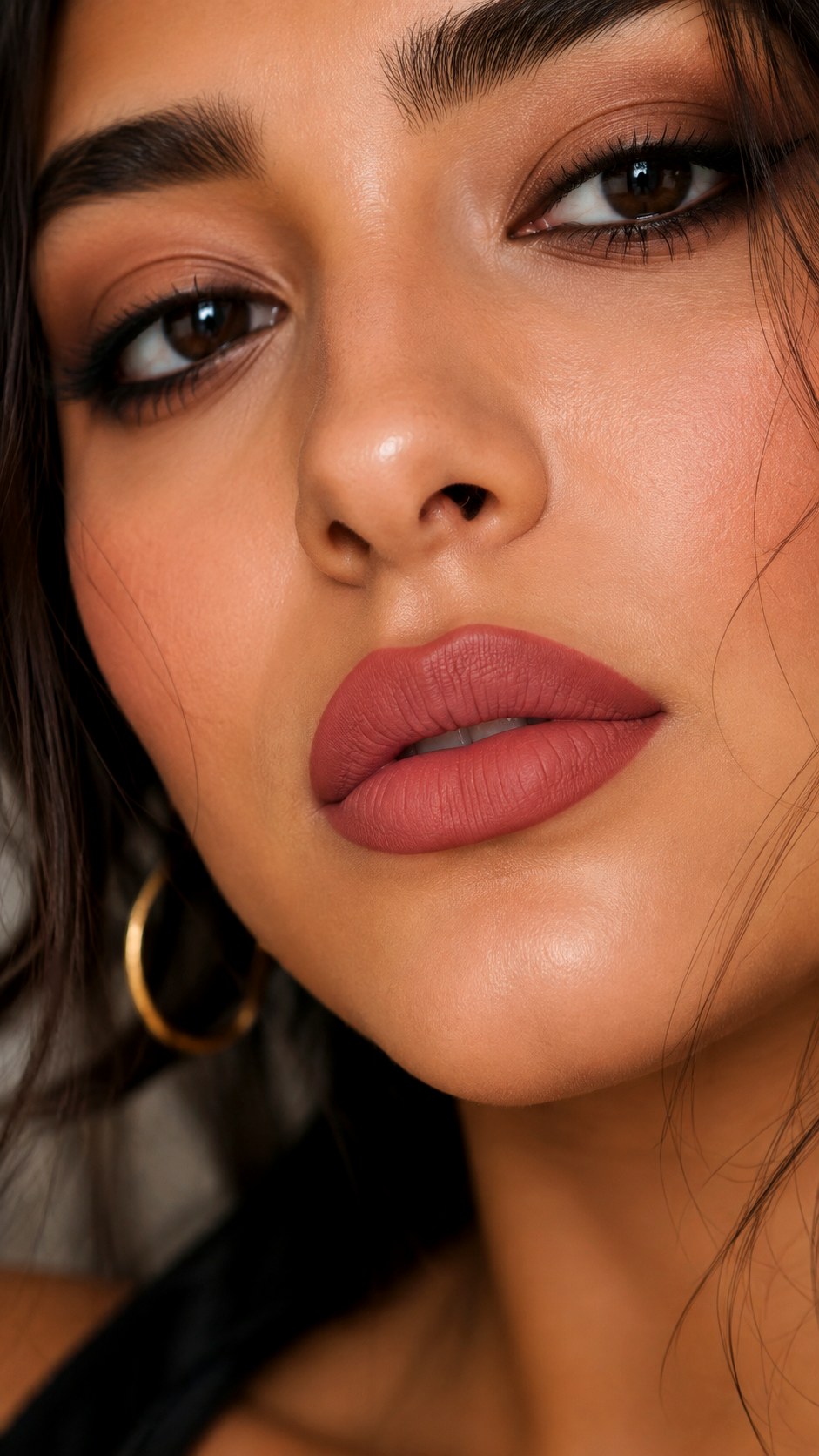 Burnt Rose Matte Lipstick - 25 Summer Trendy Lip Color Ideas