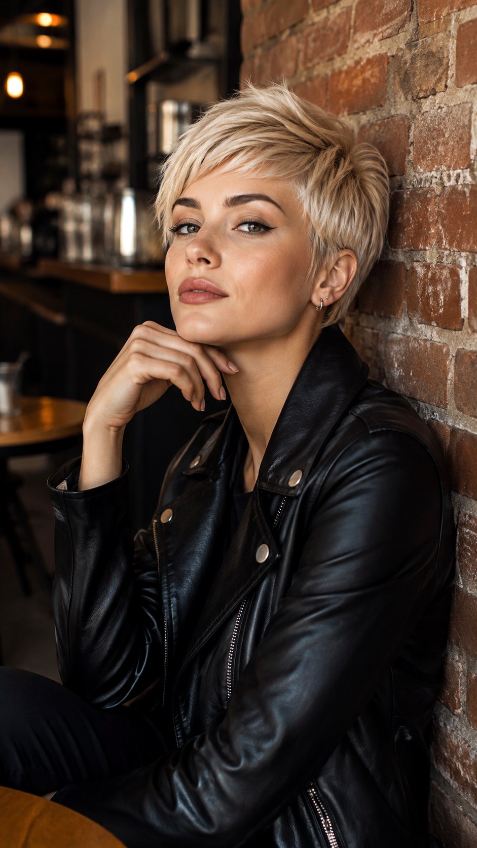 Buttercream Blonde Pixie Cut - 24 natural hair color ideas