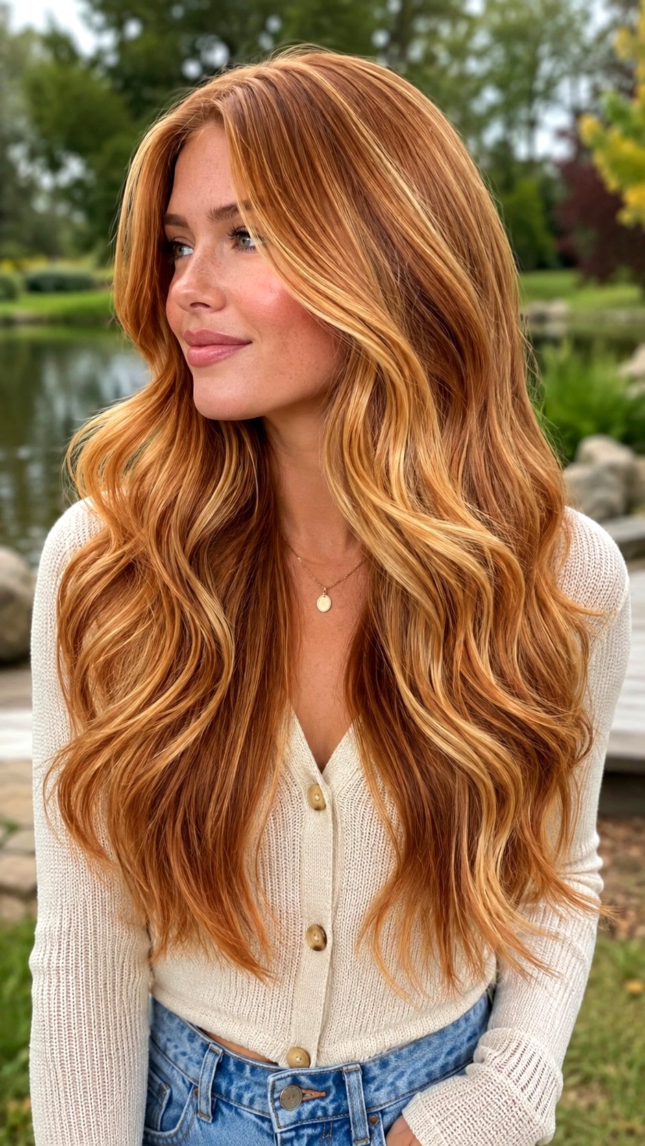 Buttery Strawberry Blonde Highlights - 24 Strawberry Blonde Hair Ideas