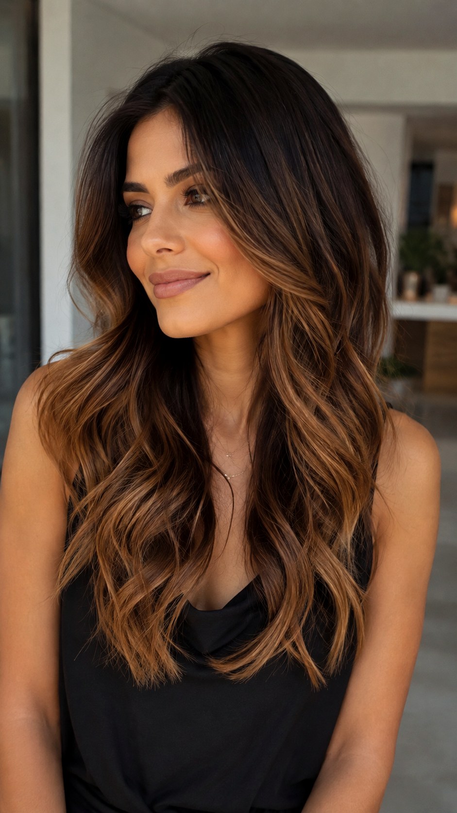 Caramel Swirl Balayage Magic - 22 Rich Chocolate Brown Hair Ideas