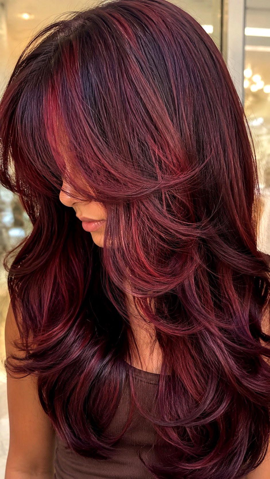 Cherry Cola Butterfly Layers - 23 butterfly haircut long layers ideas