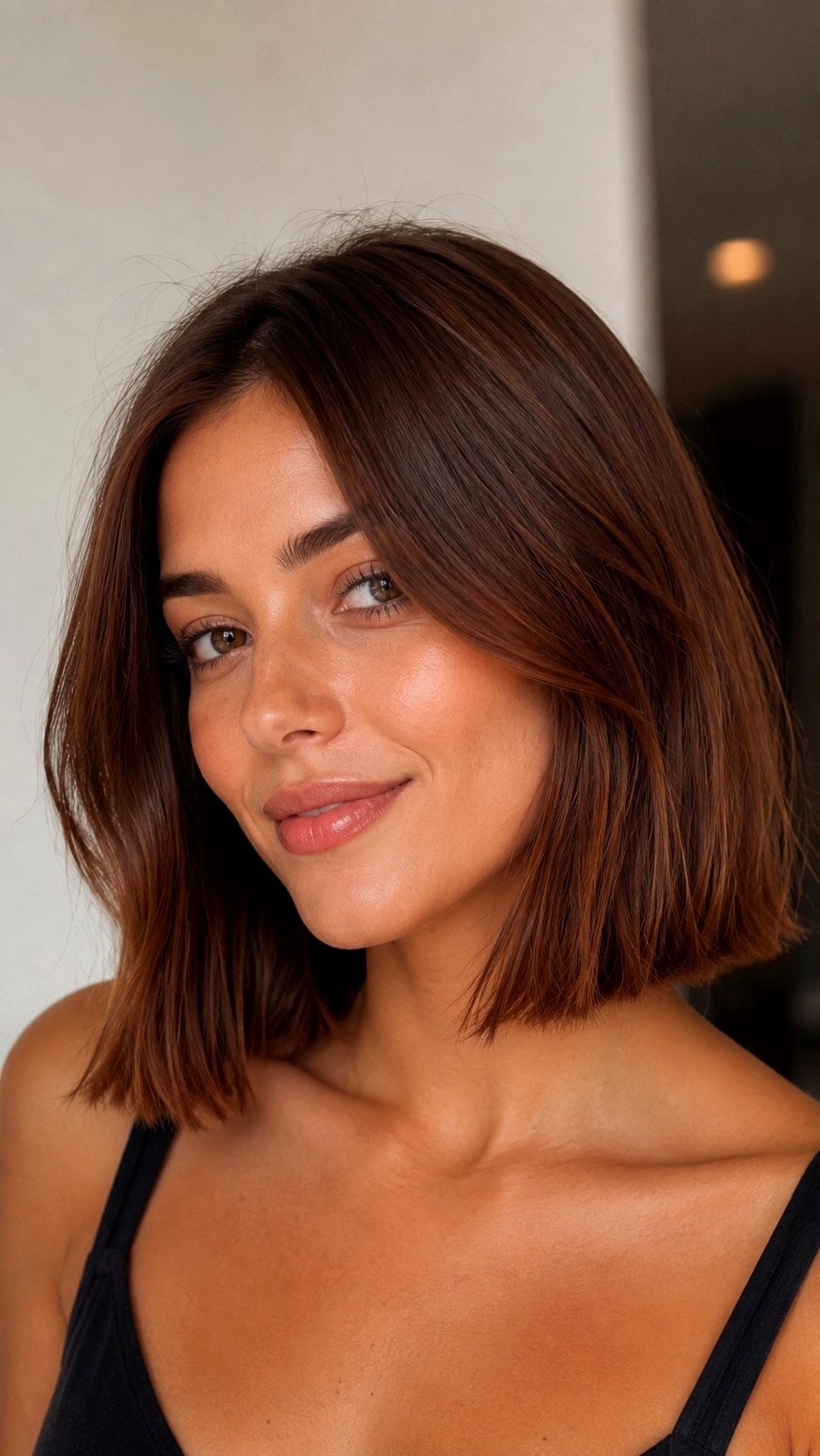 Chestnut Brown Gloss Finish - 20 Chestnut Brown Hair Ideas