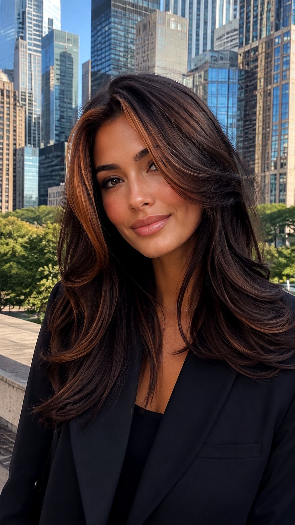 Chestnut Money Piece - 21 Sun-Kissed Brown Hair Ideas