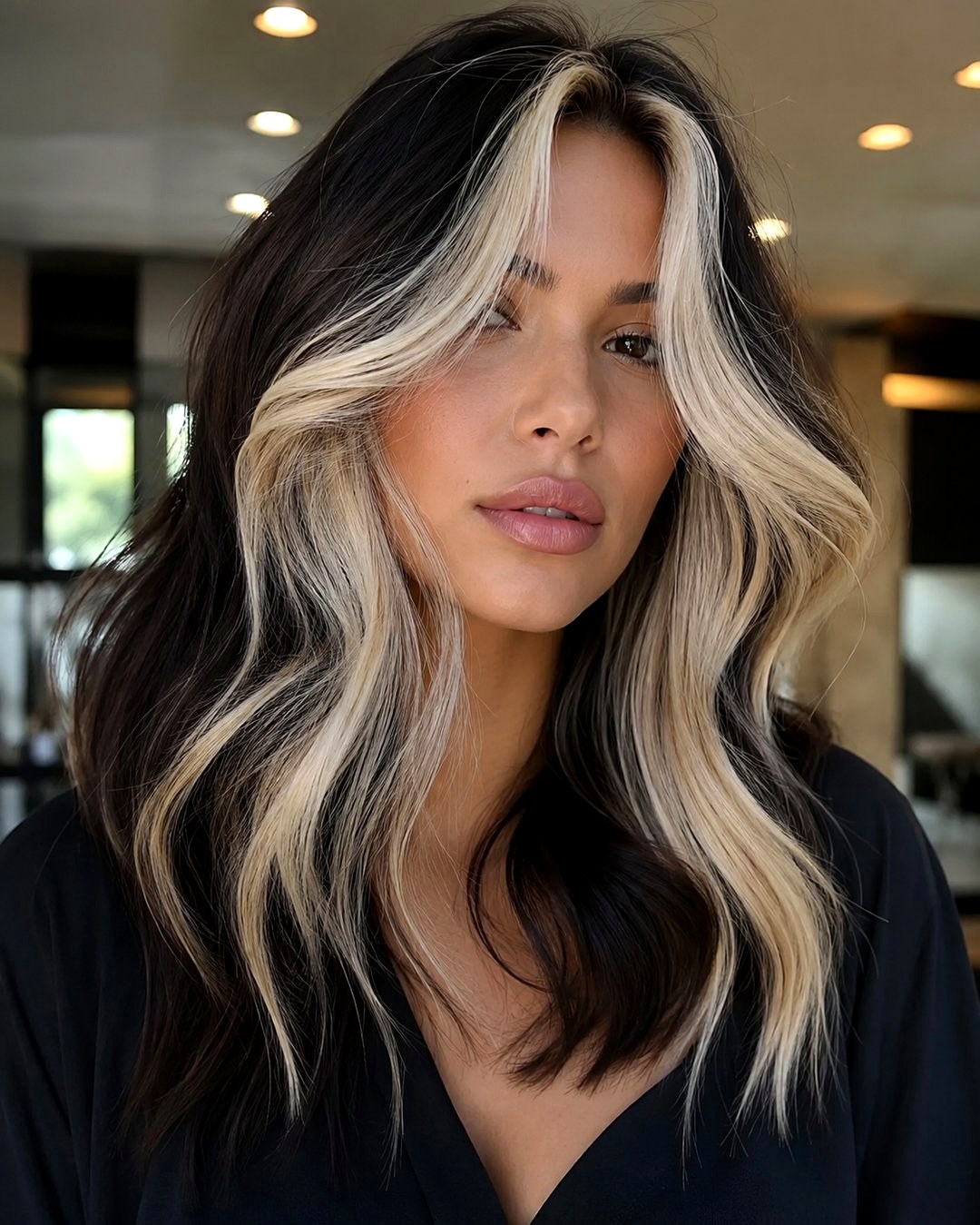 Chunky Blonde Money Piece - 20 Hair Style Ideas