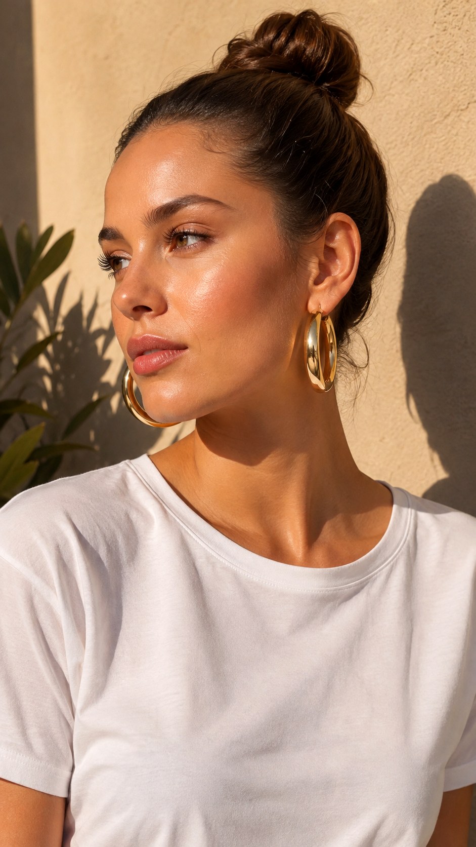 Chunky Gold Hoop Earrings - 21 jewelry inspo gold ideas