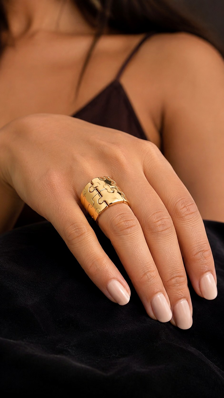 Chunky Gold Puzzle Rings - 23 gold jewelry ideas