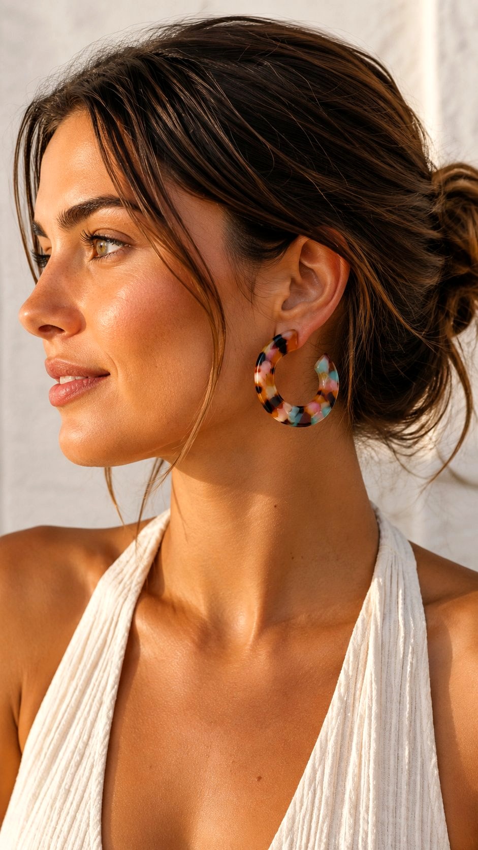 Chunky Resin Hoop Earrings - 24 Summer Accessories Ideas