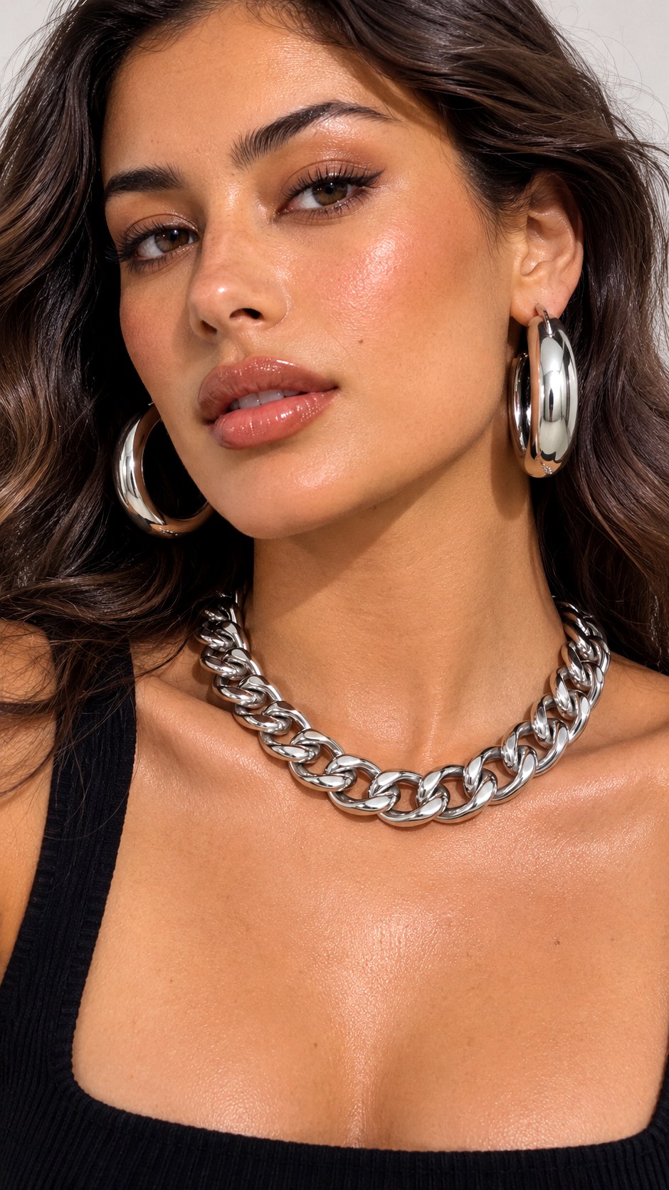 Chunky Silver for Light Medium Skin - 23 silver jewelry skin tone ideas