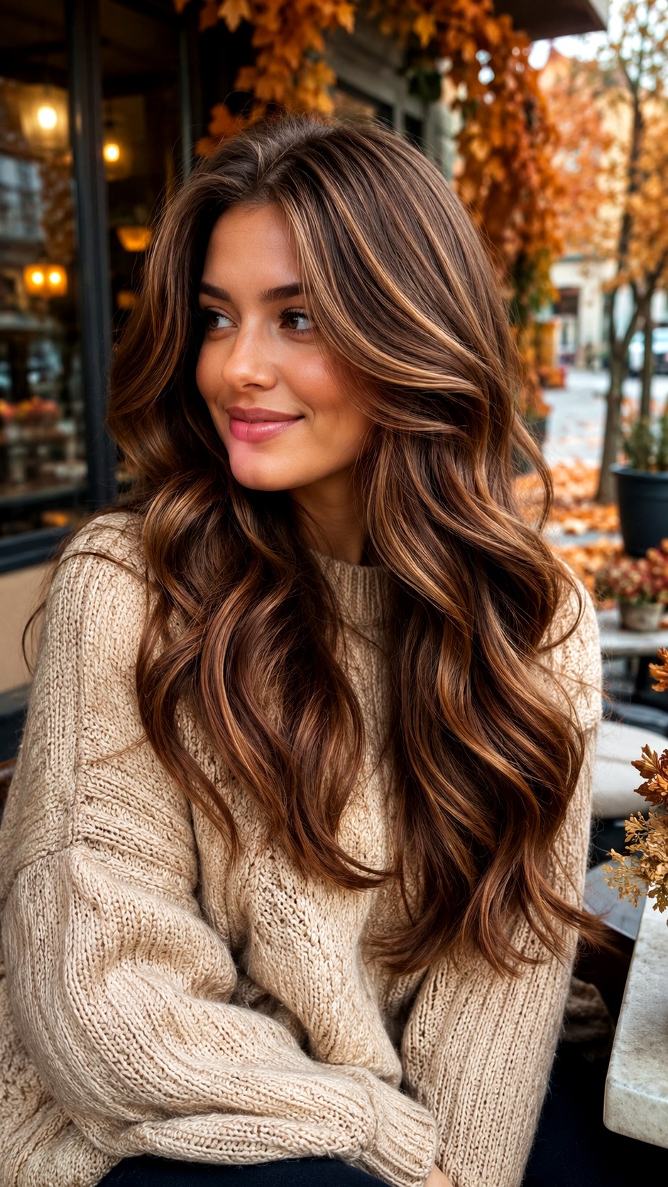 Cinnamon Swirl Lowlights - 21 Sun-Kissed Brown Hair Ideas