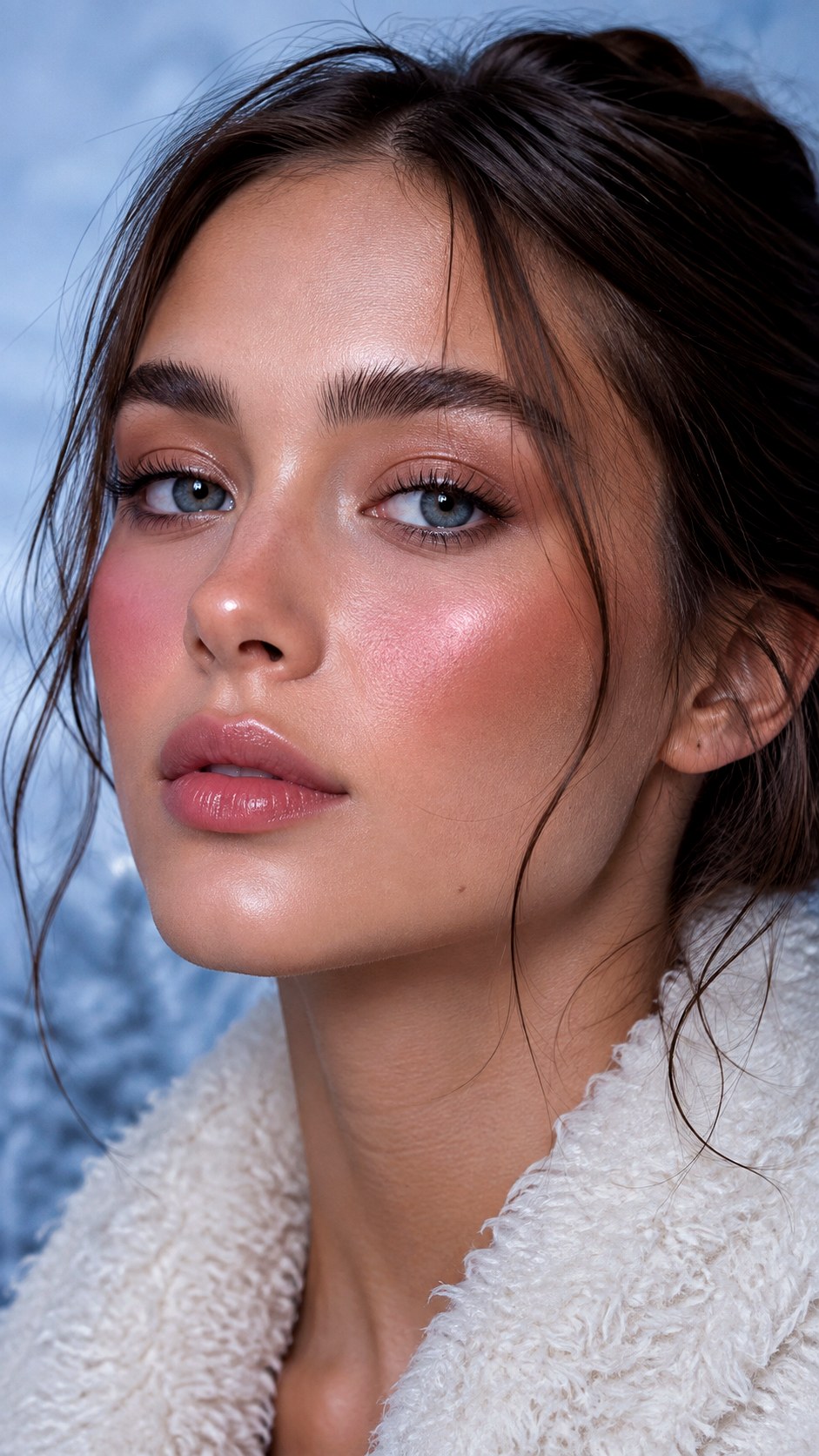 Cool Toned Mauve Berry Cheeks - 25 Jelly Blush Makeup Ideas