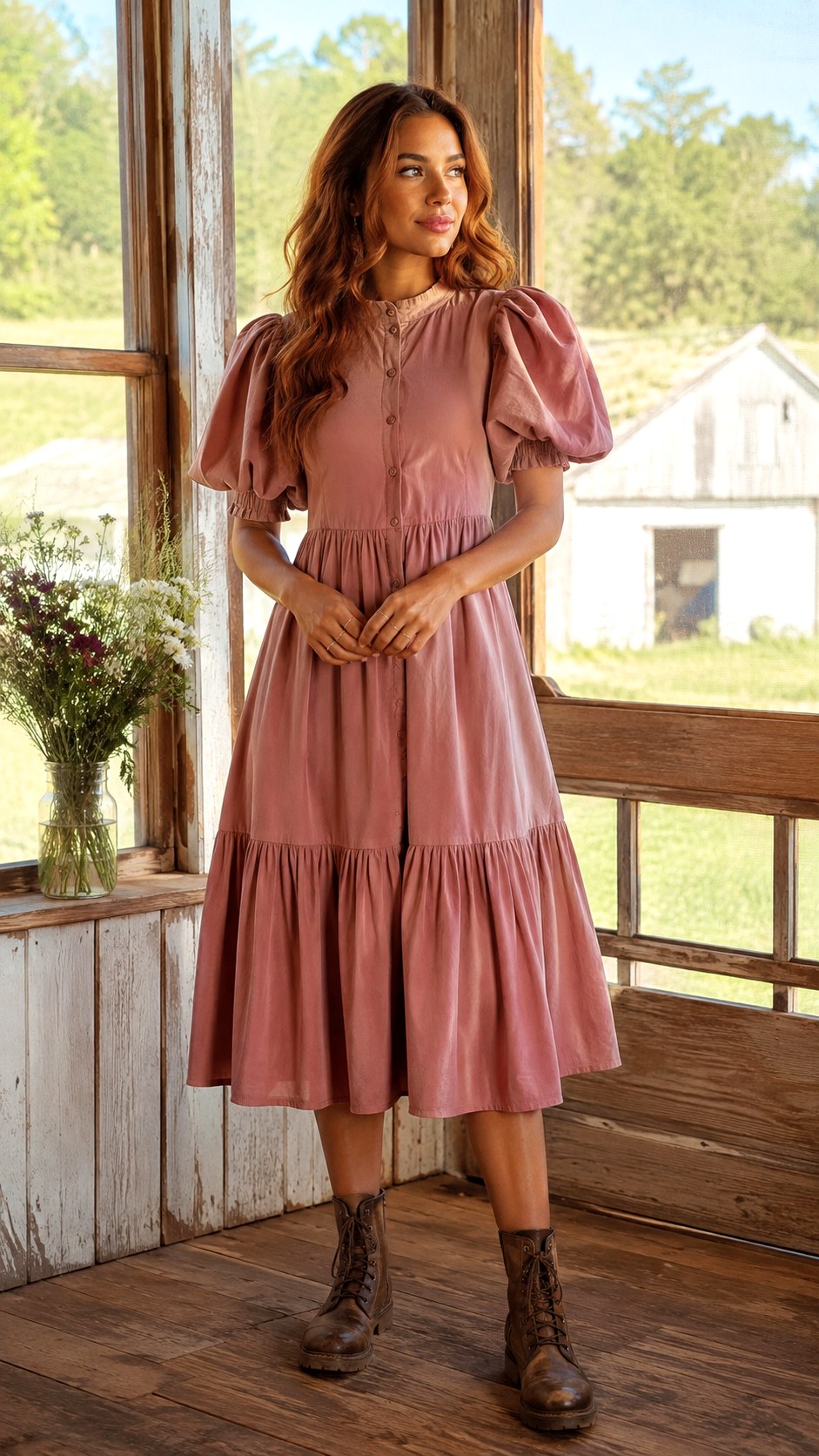 Cottage Prairie Puff Sleeve Sundress Aesthetic - 21 sundress asthetic ideas