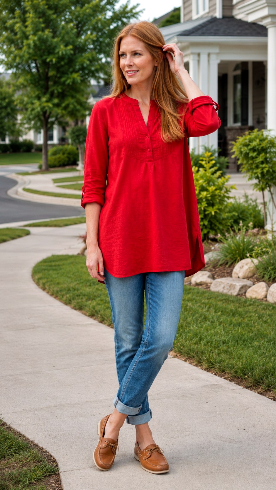 Cuffed Hem Senior Jean Outfit Ideas - 25 senior jean outfit ideas