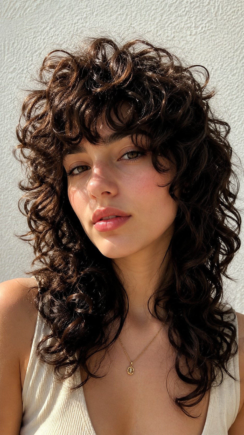 Curly Edgy Wolf Cut Variation - 21 unstyled wolf cut hairstyle ideas