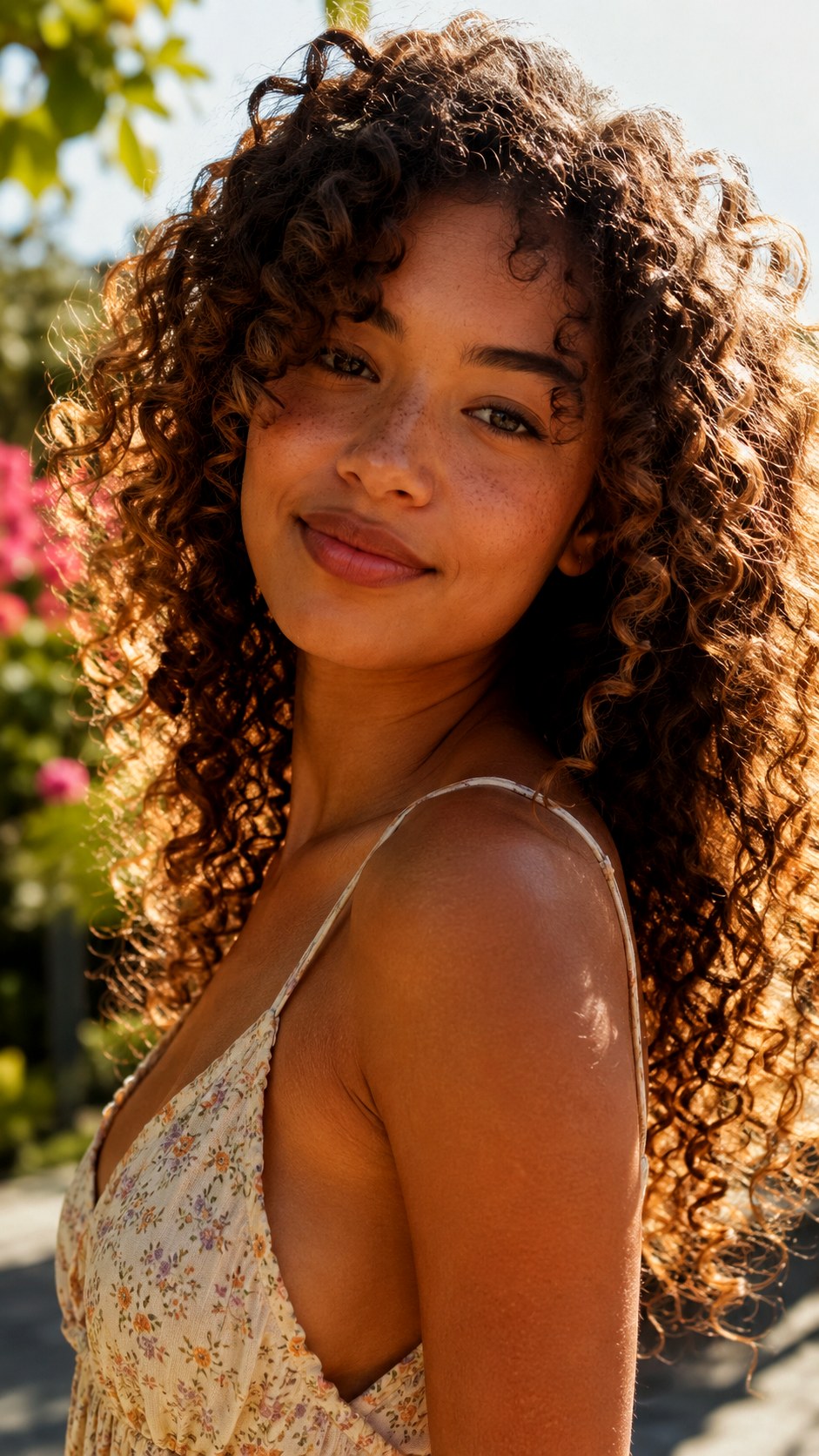 Curly Honey Blonde Wolf Cut - 22 medium wolf cut hairstyle ideas