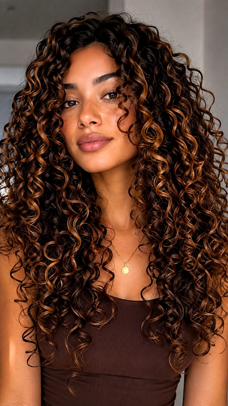 Curly Ringlet Dimension - 22 Rich Chocolate Brown Hair Ideas