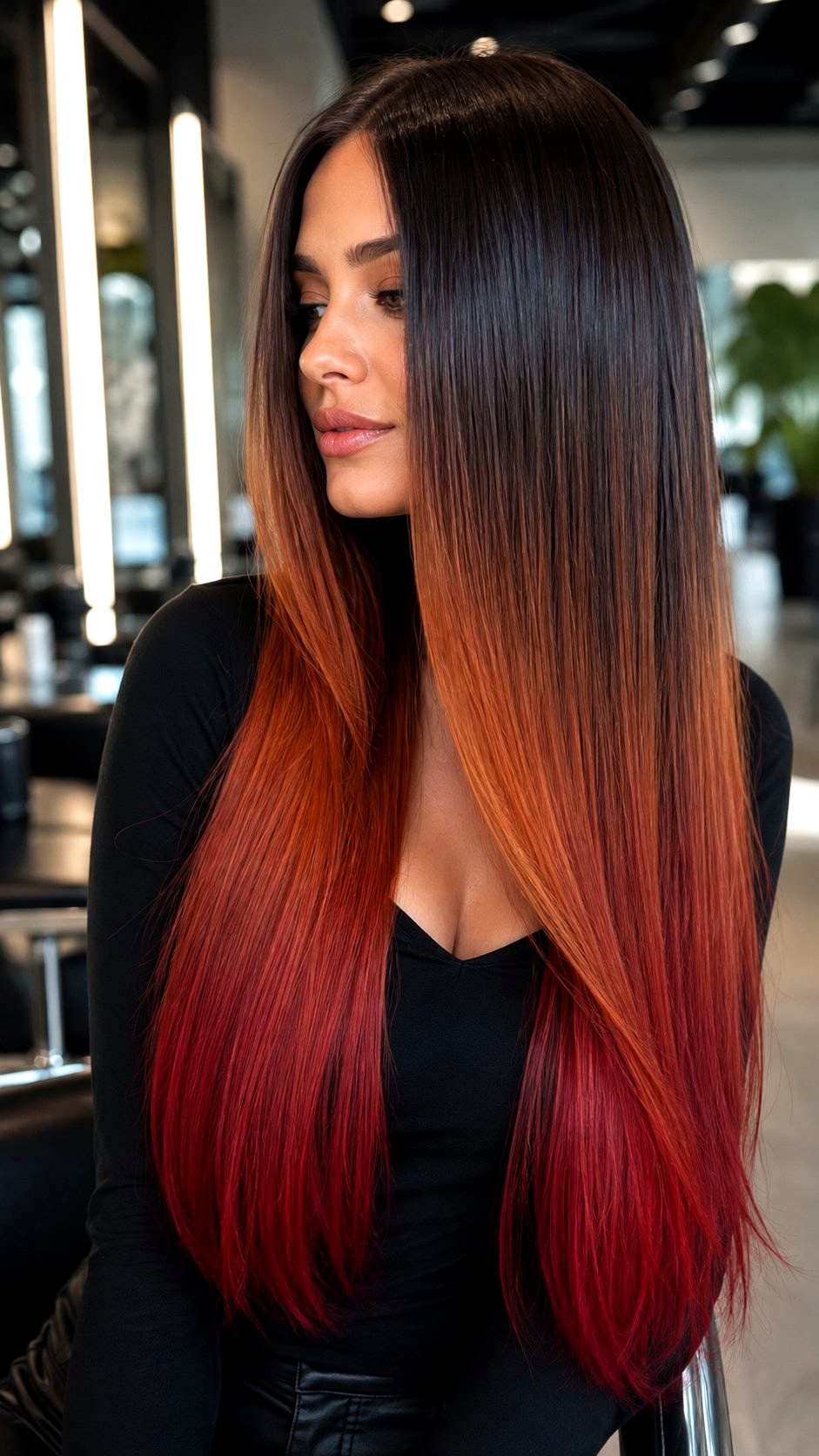Dark Auburn Melt Elegance - 21 Copper Red Hair Color Ideas
