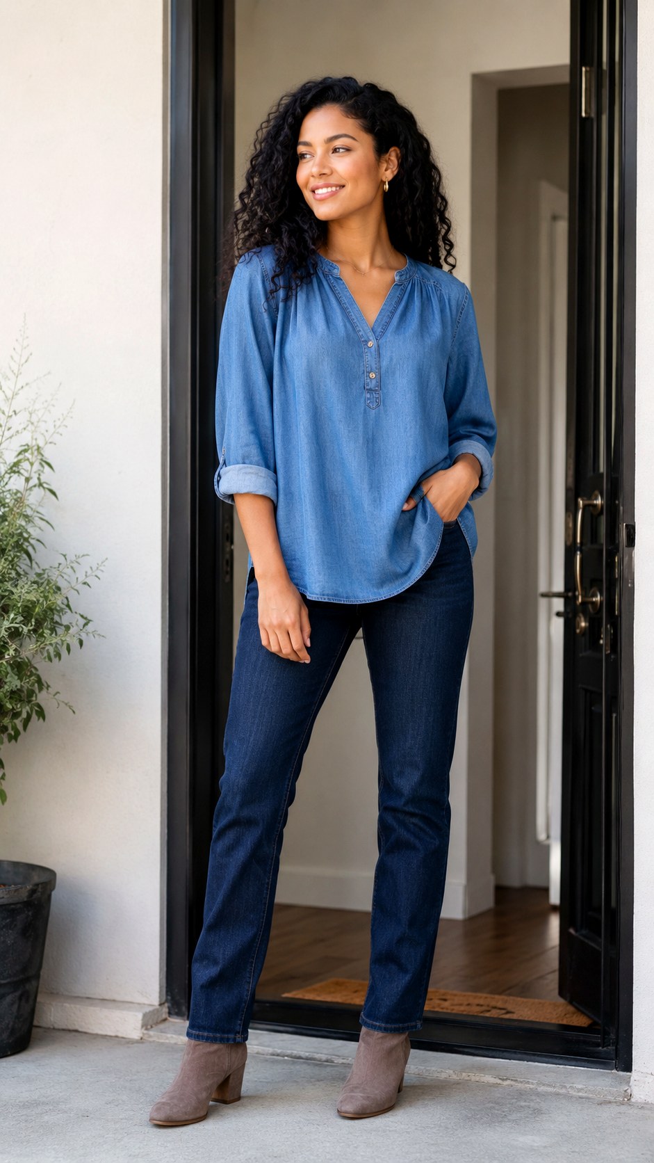 Dark Wash Senior Jean Style Ideas - 25 senior jean outfit ideas