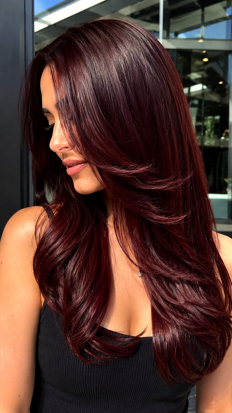 Deep Chocolate Cherry Red Brown - 24 Brunette Hair Color Ideas