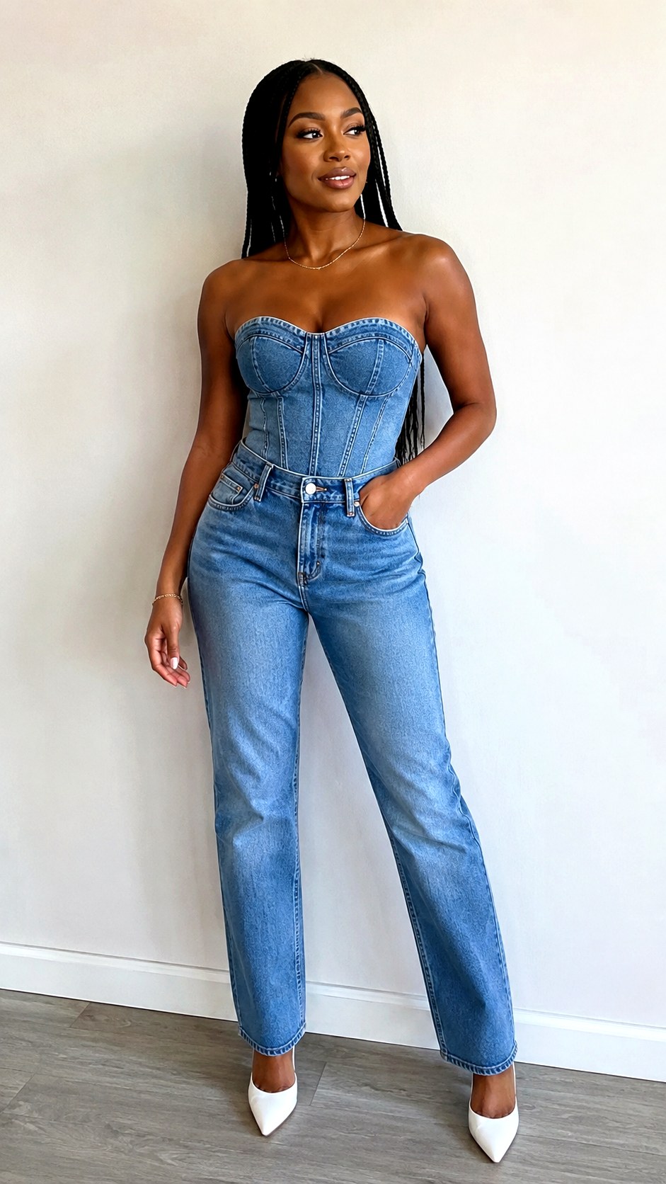 Denim Matching Hoco Jean Outfit - 25 hoco jean outfit ideas