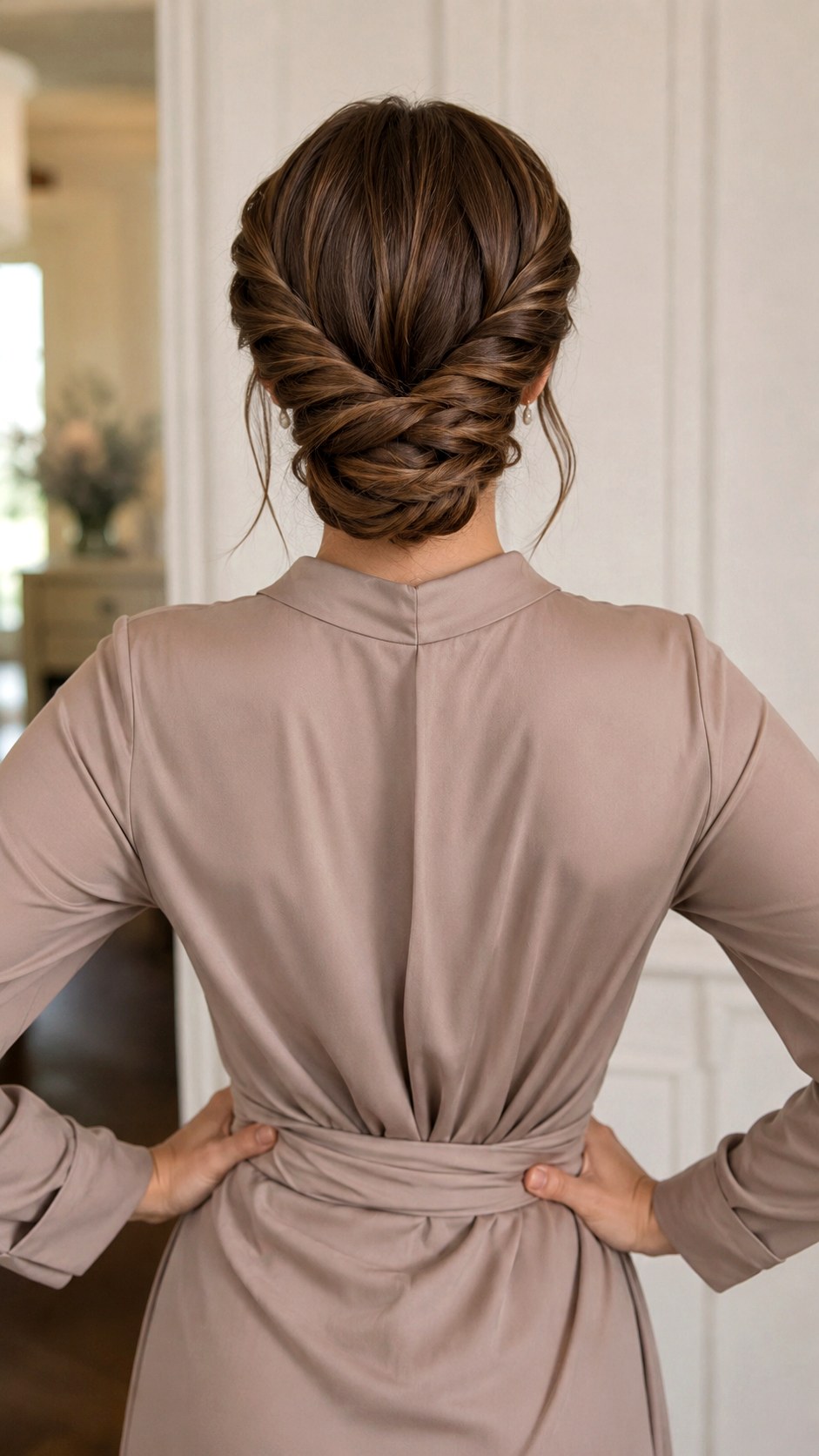 Double Twist Low Bun - 24 classy low bun
