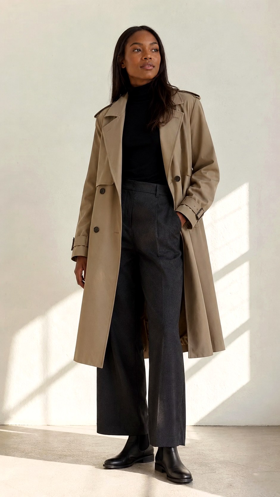 Dusty Khaki Trench Coat Aesthetic - 21 paleontologist aesthetic outfit ideas