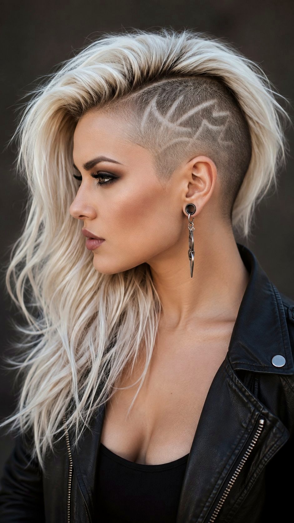 Edgy Platinum Blonde Undercut Style - 23 Platinum Blonde Hair Ideas