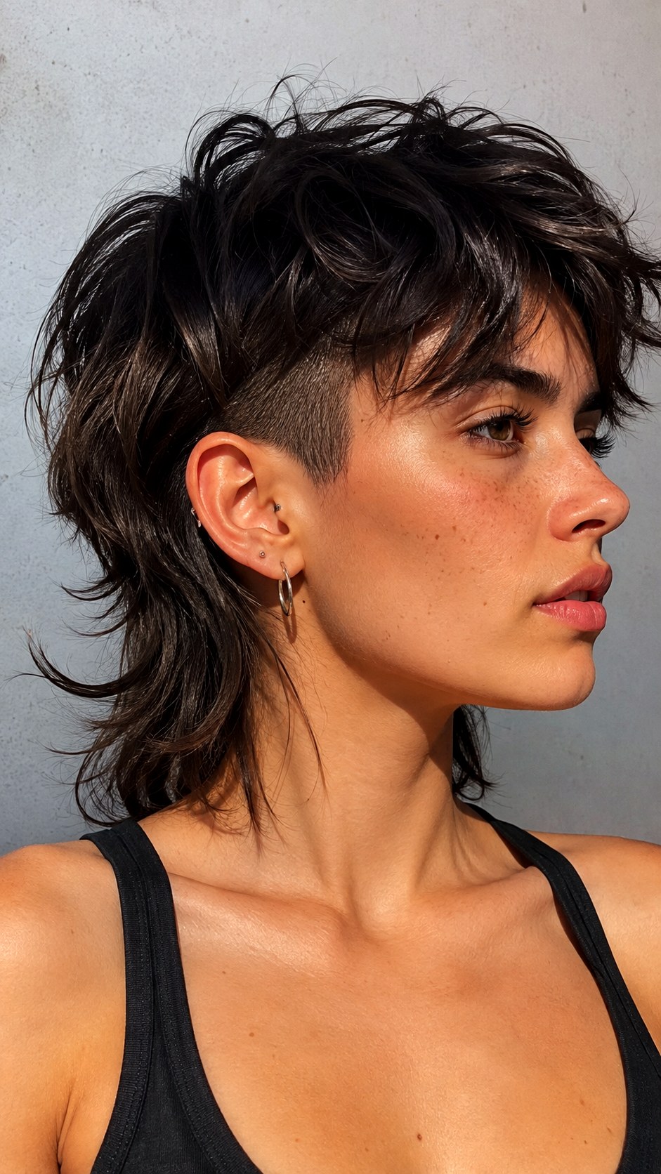 Edgy Wolf Cut Undercut - 23 short wolf cut hairstyle ideas