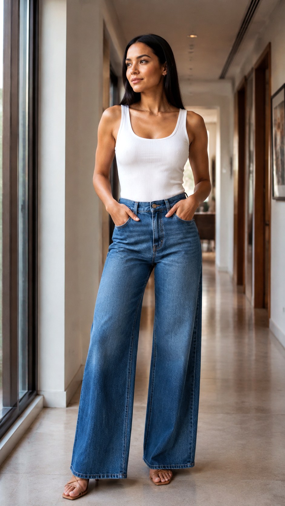 Effortless Wide Leg Jean OOTD - 22 jean ootd outfit ideas