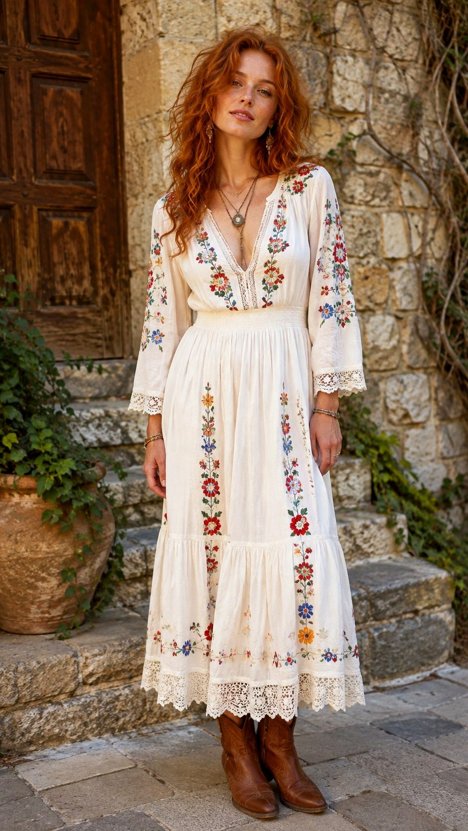 Embroidered Peasant Italian Dress Ideas - 20 italian dresses ideas
