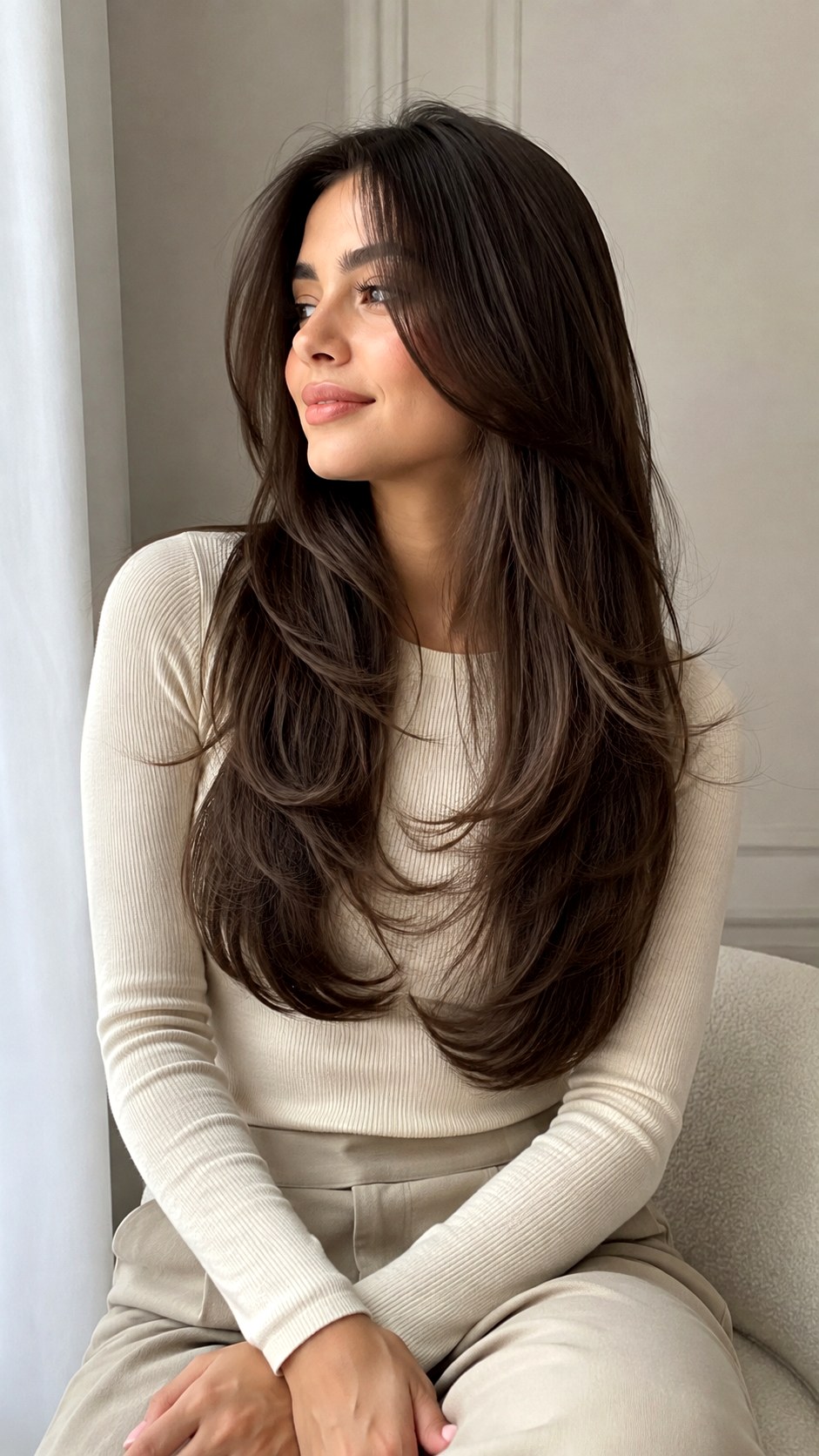 Feathered Ends for Fine Hair - 24 layered haircut long hair ideas