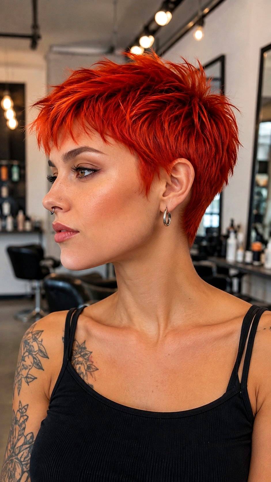 Fiery Pixie Cut Edge - 21 Copper Red Hair Color Ideas