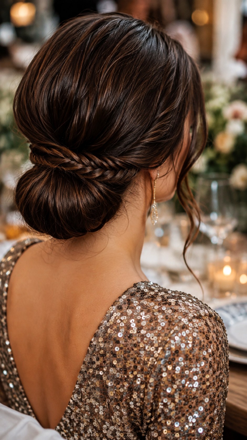 Fishtail Accent Low Bun - 24 classy low bun