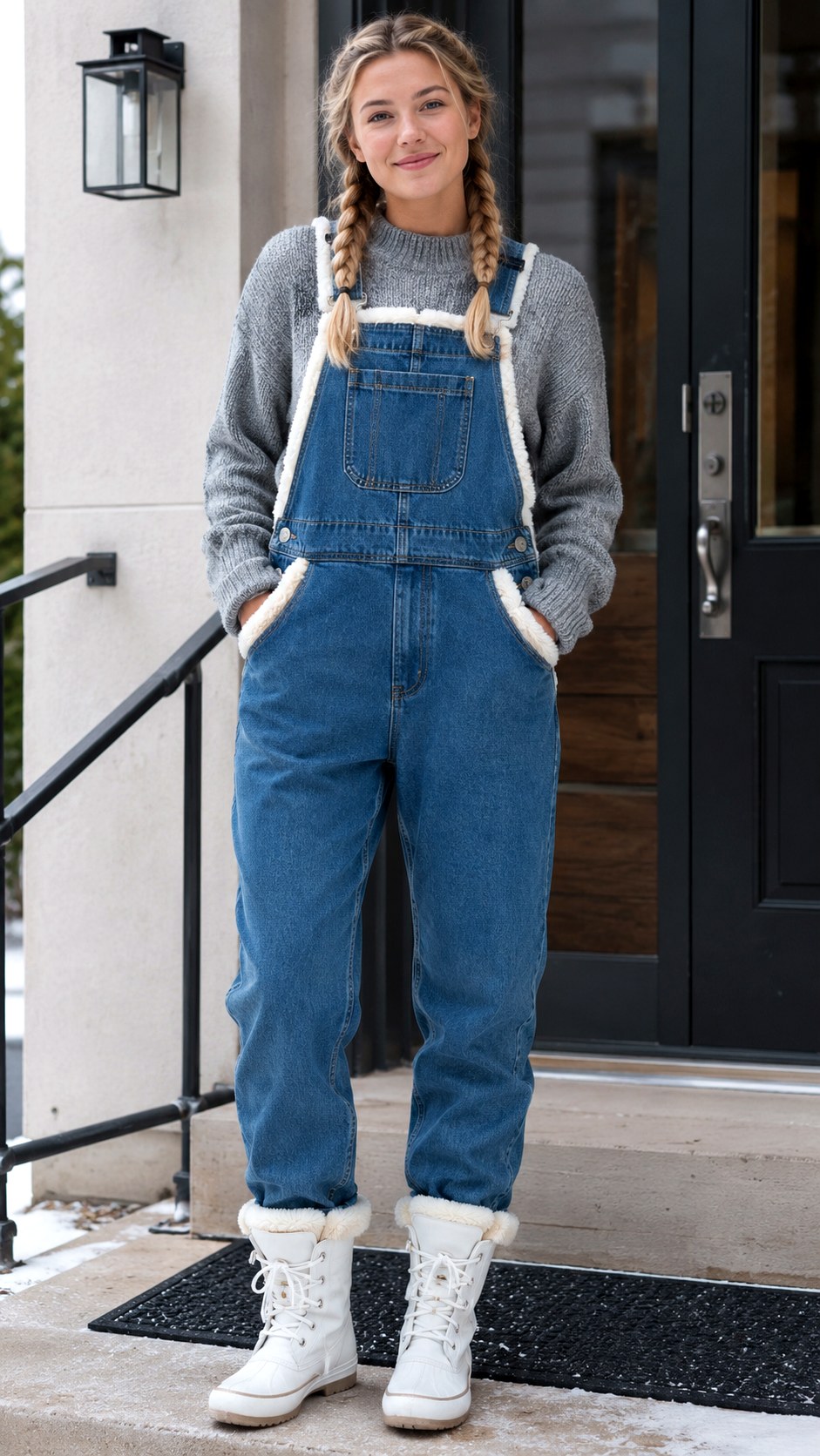 Fleece Lined School Spirit Overalls - 21 school spirit overall outfit ideas