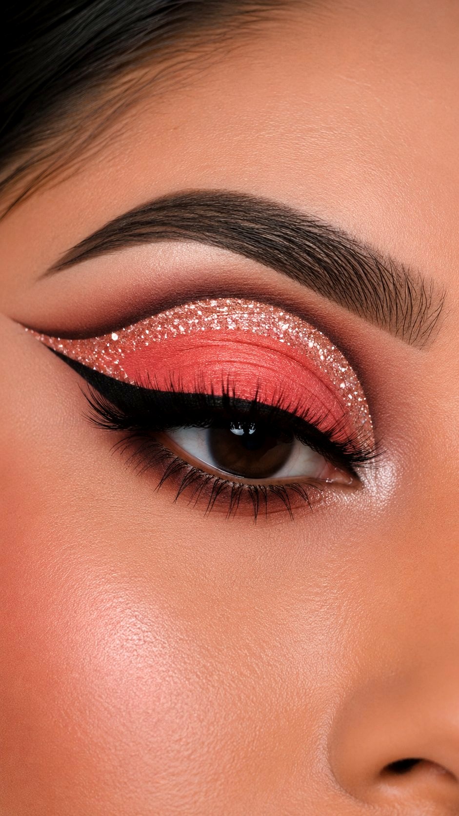 Floating Crease Glitter Cut Crease - 21 Summer Makeup Looks