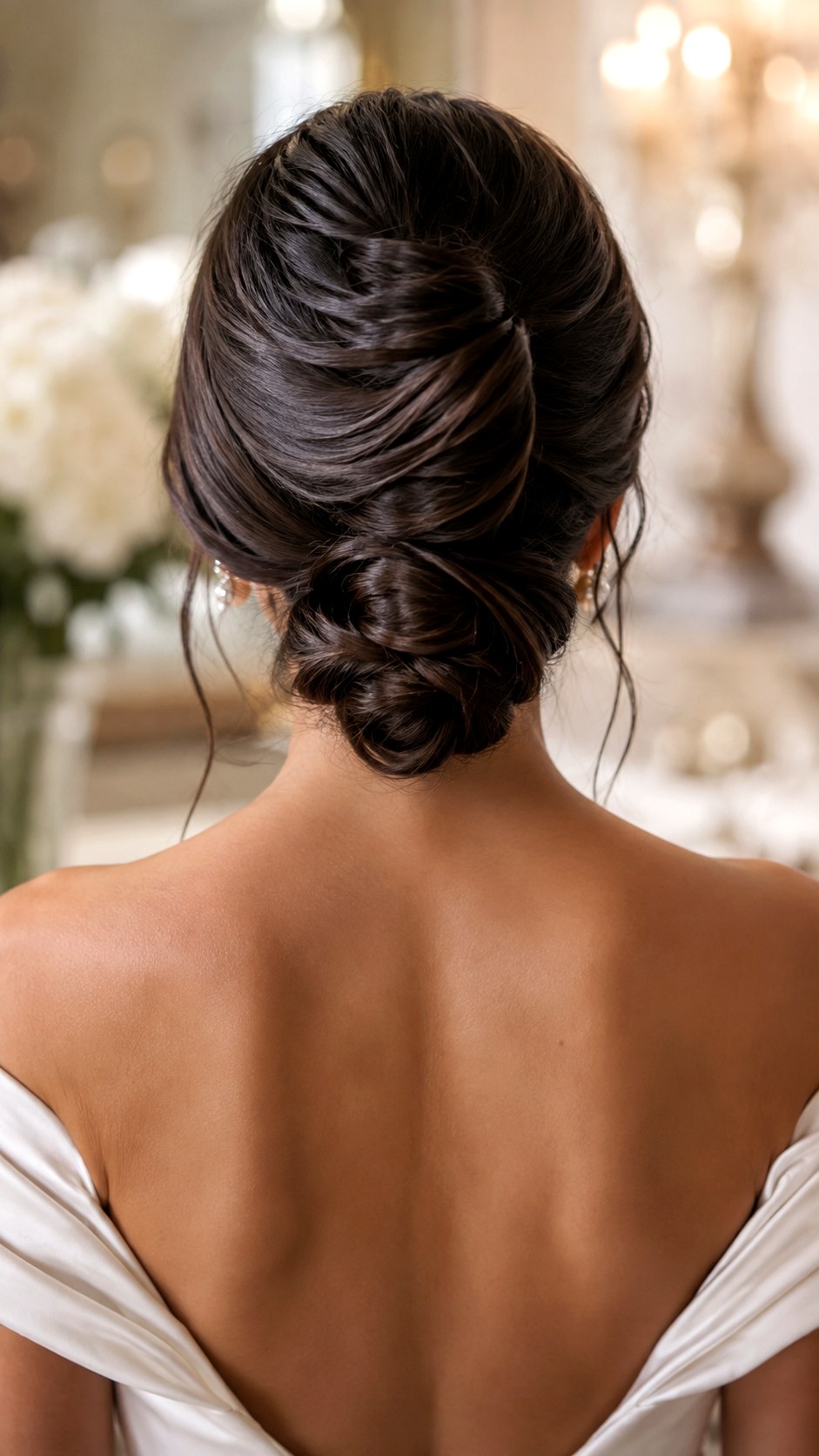 French Twist Low Bun Wedding Hairstyle - 25 low bun hairstyles wedding ideas
