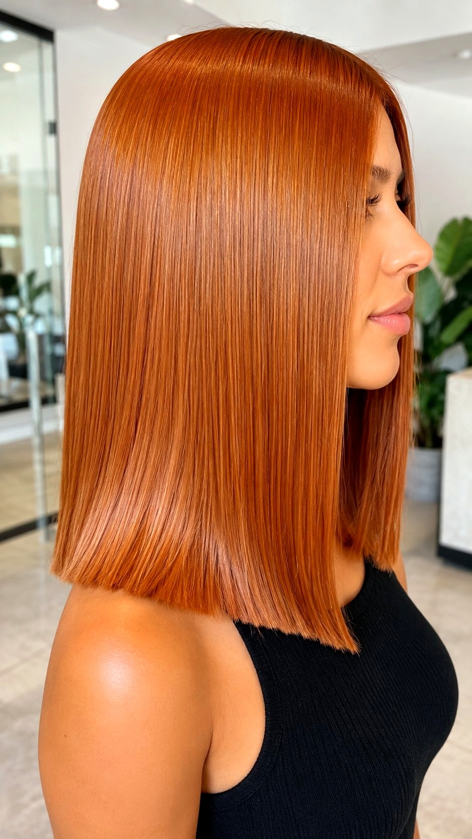 Glass Hair Finish - 21 Copper Red Hair Color Ideas