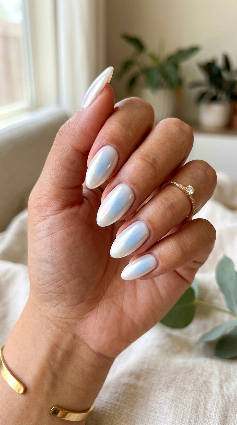 Glazed Donut Aura Nails - 22 Glazed Donut Chrome Nail Ideas