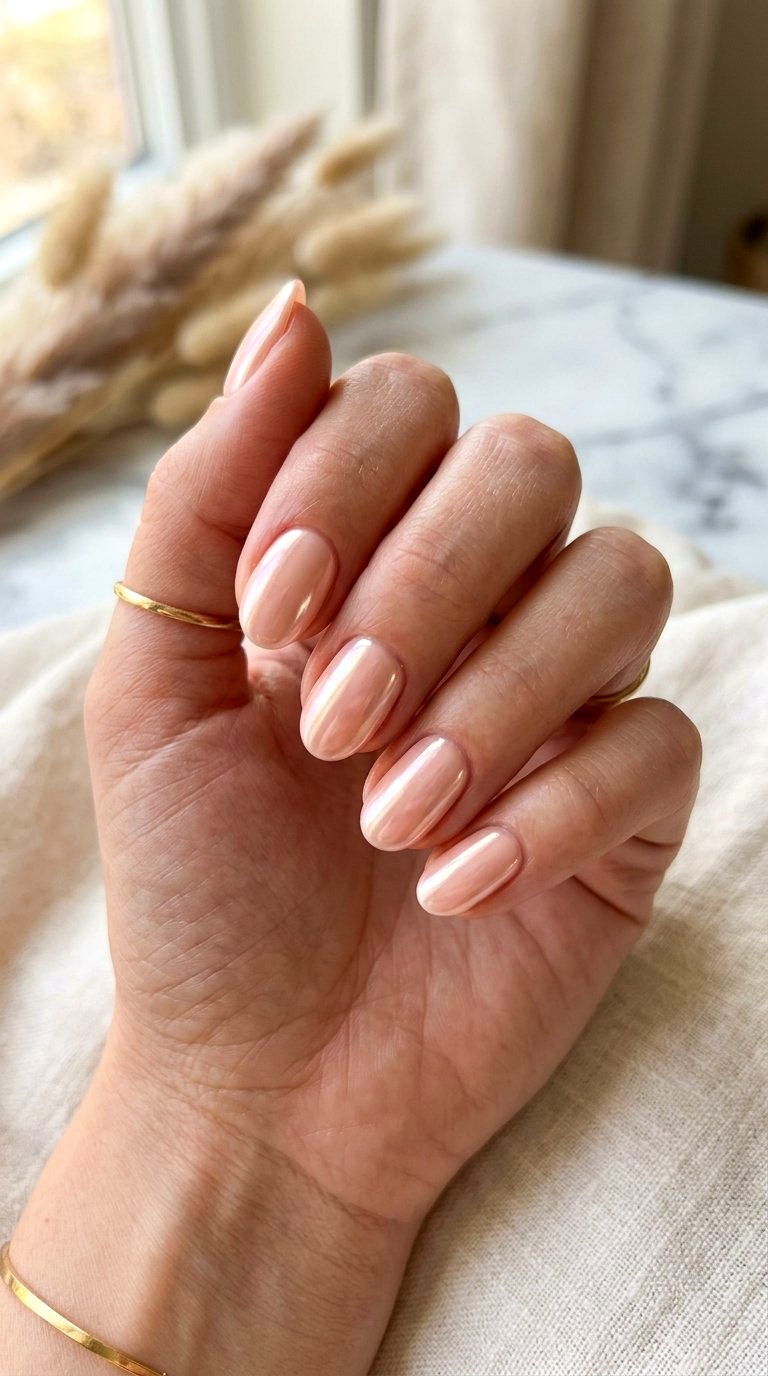 Glazed Donut Peach Perfection - 21 Summer Nail Design Ideas