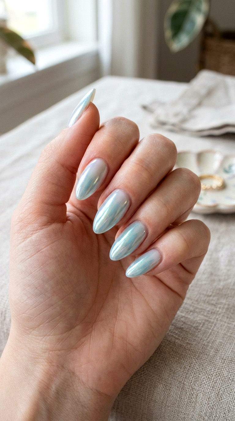 Glazed Donut Teal Nail Art - 24 Teal Nail Art Ideas