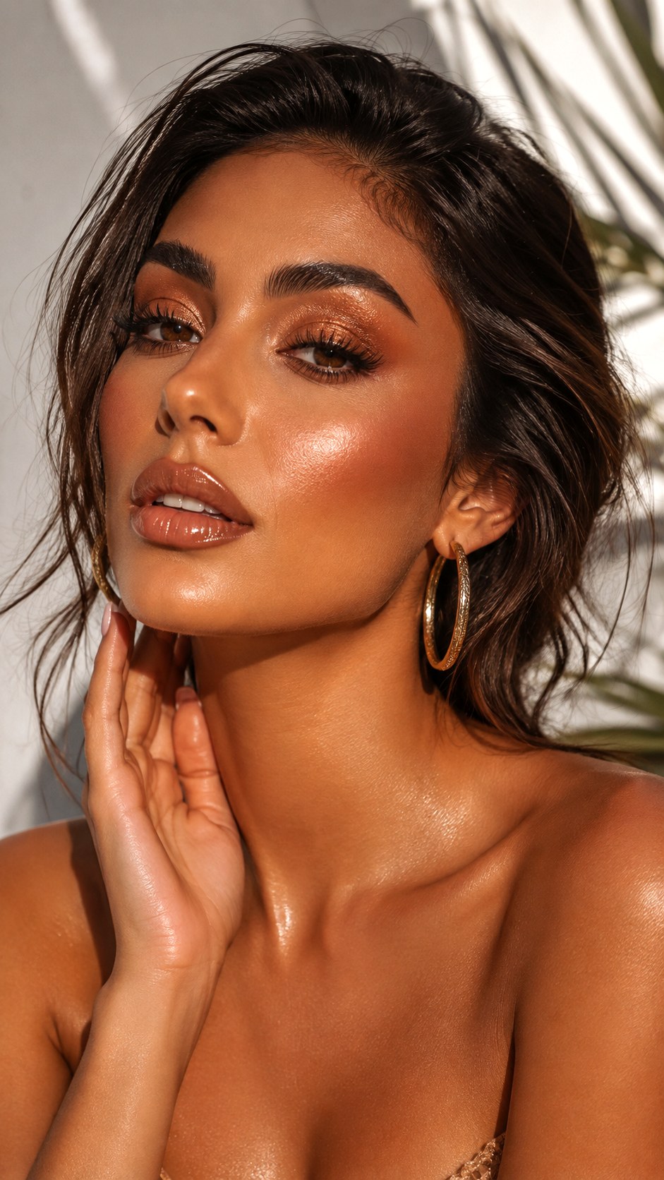Glowing Bronze Summer Goddess Glam - 24 Olive Skin Makeup Looks