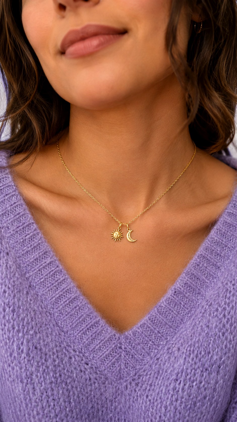 Gold Celestial Charm Necklaces - 23 gold jewelry ideas